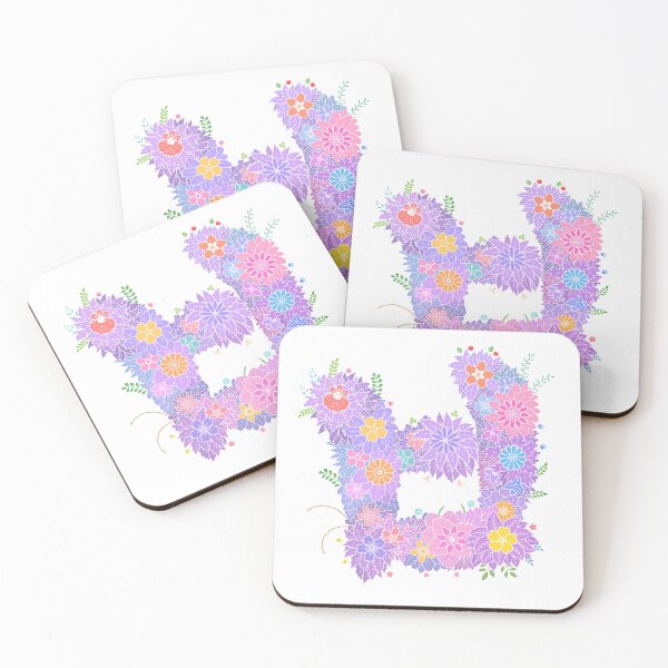 Item preview, Floral Letter "ㅂ" WeArePrettierThanFlowers designed and sold by birthflower.