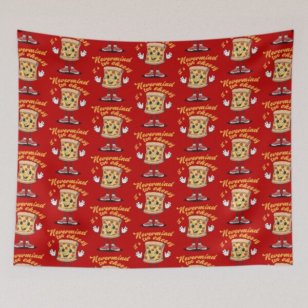 Item preview, Nevermind It's Too Cheesy Gifts for Boy Kid Girl Pizza Lover -  designed and sold by PurpleLoveStore.