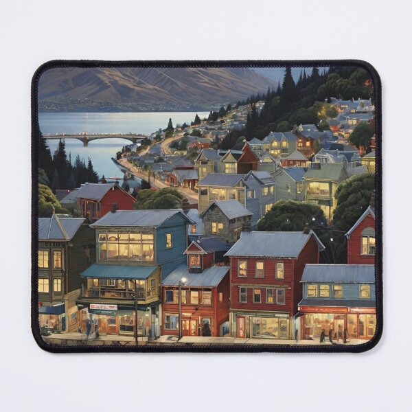 Item preview, Rain-Kissed Evenings in Queenstown designed and sold by Places On Earth.