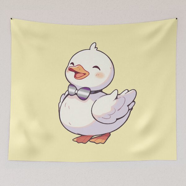 Item preview, Cute Ducky with Graysexual Pride Flag Bow Tie, Kawaii Greysexual Pride Duck Design designed and sold by Travelslightly.