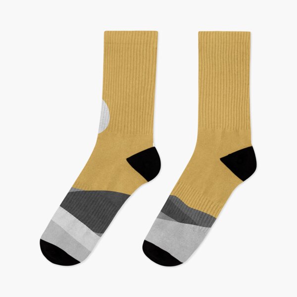 Item preview, Abstract Landscape 09A Grey Mustard Yellow designed and sold by FAROSSTUDIO.