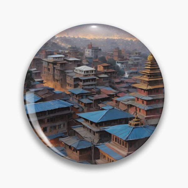 Item preview, Kathmandu Nepal Skyline designed and sold by Places On Earth.