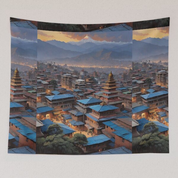 Item preview, Kathmandu Nepal Skyline designed and sold by Places On Earth.