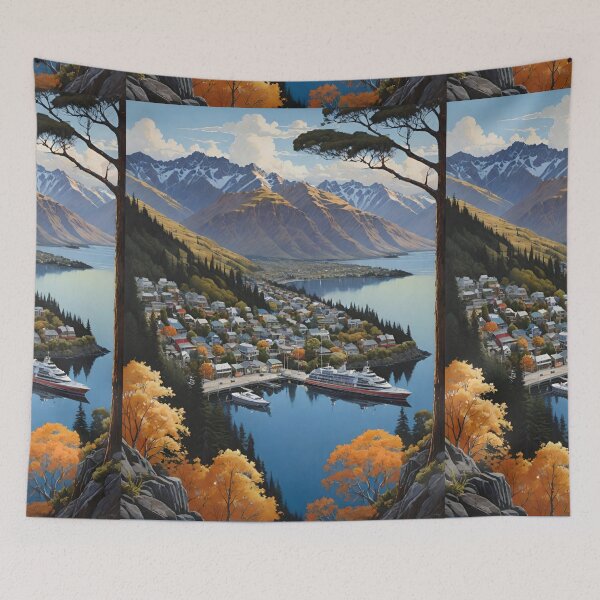 Item preview, Lakeside Serenity in Queenstown designed and sold by Places On Earth.