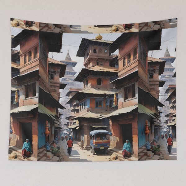 Item preview, Daybreak over Kathmandu Valley designed and sold by Places On Earth.