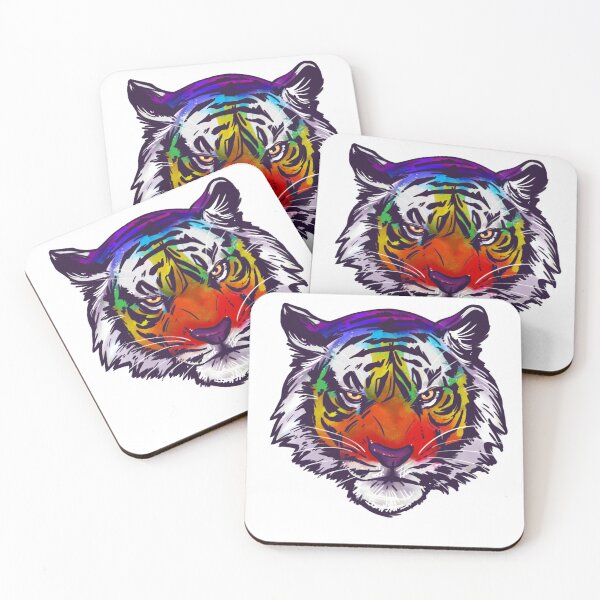 Item preview, .Rainbow Splatter Tiger. designed and sold by Celia The Great.