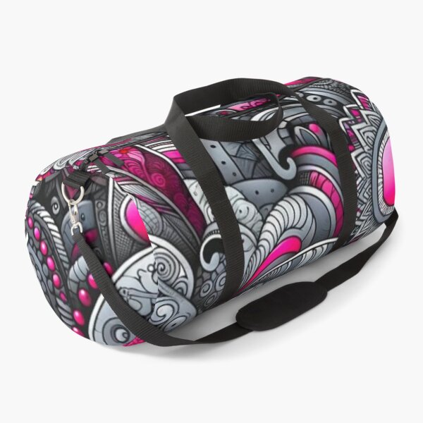 Artikelvorschau, Detailliertes Zentangle-Design in Rosa und Grau entworfen und verkauft von Blessinger77.