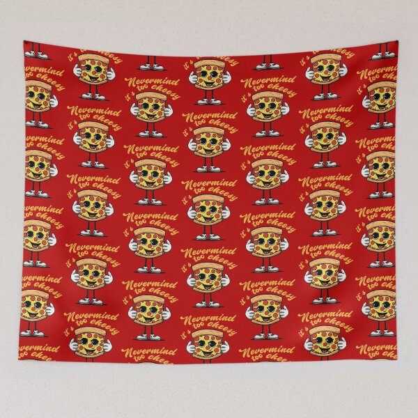 Item preview, Nevermind It's Too Cheesy Gifts for Boy Kid Girl Pizza Lover -  designed and sold by PurpleLoveStore.