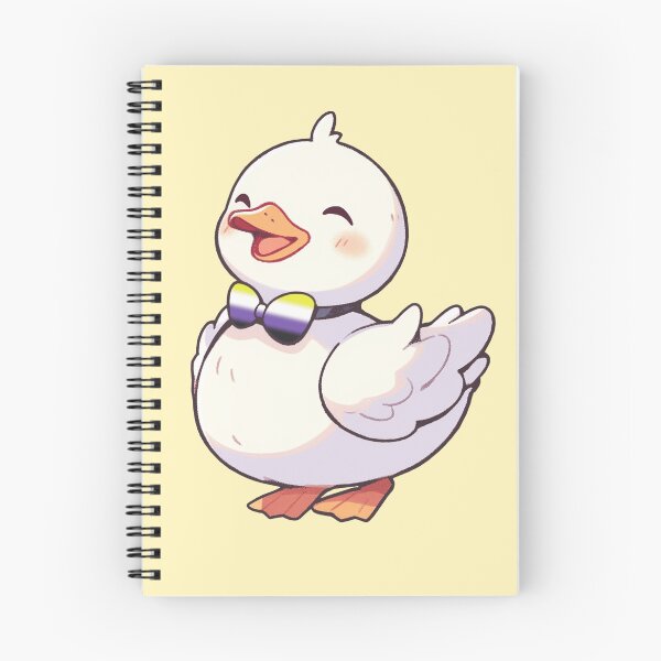 Item preview, Cute Ducky with Nonbinary Pride Flag Bow Tie, Kawaii Enby Pride Duck Design designed and sold by Travelslightly.