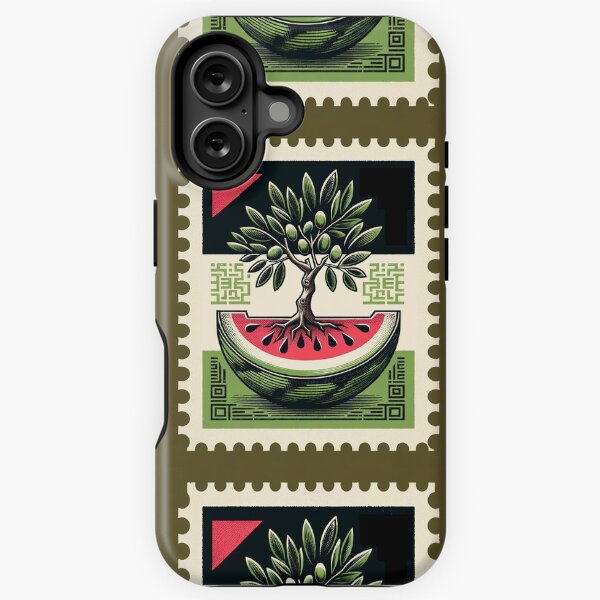 Item preview, Palestine Stamp; Olive Tree Growing from Watermelon designed and sold by Sammarg.