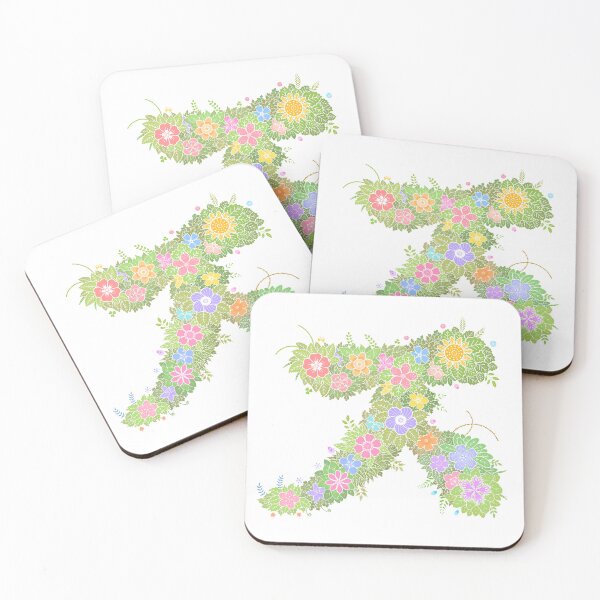 Item preview, Floral Letter "ㅈ" WeArePrettierThanFlowers designed and sold by birthflower.
