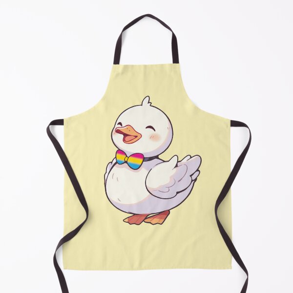 Item preview, Cute Ducky with Pansexual Pride Flag Bow Tie, Kawaii Pan Pride Duck Design designed and sold by Travelslightly.