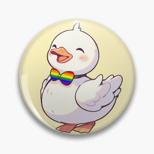 Item preview, Cute Ducky with LGBTQIA++ Pride Flag Bow Tie, Kawaii Rainbow Pride Duck Design designed and sold by Travelslightly.