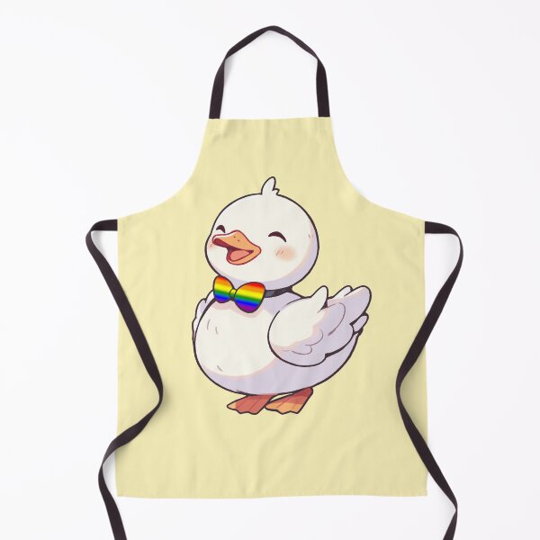 Item preview, Cute Ducky with LGBTQIA++ Pride Flag Bow Tie, Kawaii Rainbow Pride Duck Design designed and sold by Travelslightly.