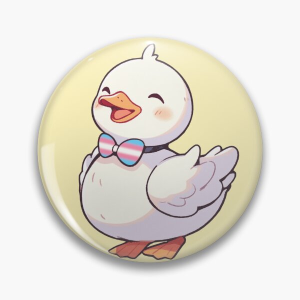 Item preview, Cute Ducky with Transgender Pride Flag Bow Tie, Kawaii Trans Pride Duck Design designed and sold by Travelslightly.