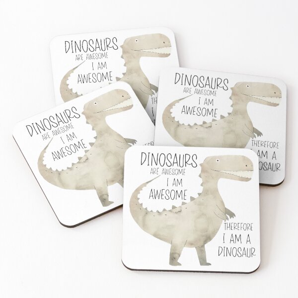 Item preview, Cute dinosaur quote I am awesome , T-Rex  designed and sold by Inktown.
