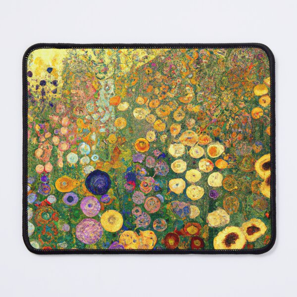 Aperçu de l'œuvre Jardin fleuri de Klimt créée et vendue par maniacfitness.