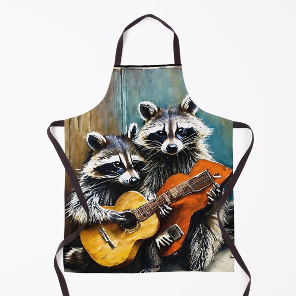 Item preview, Duo of guitarist raccoons designed and sold by Artbellachi.