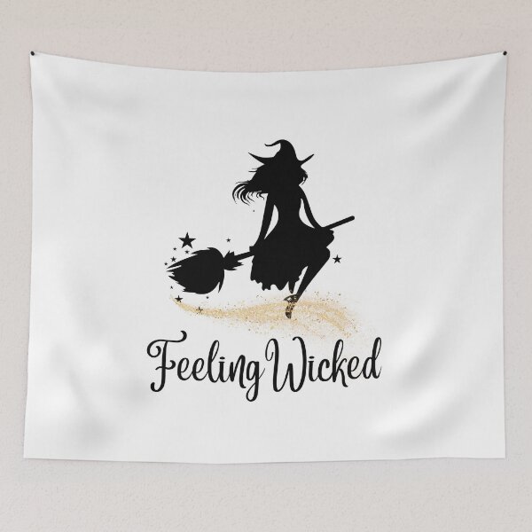 Item preview, Halloween Witch on Broom Feeling Wicked designed and sold by OneFineGem.