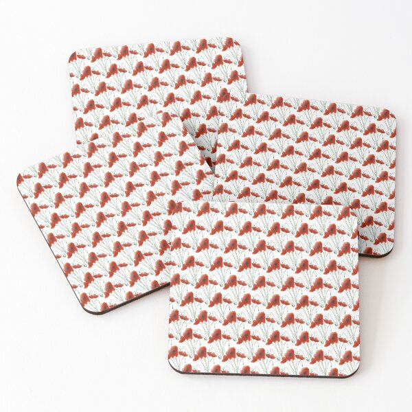 Item preview, Pretty Red Poppies Wildflower Pattern designed and sold by taiche.