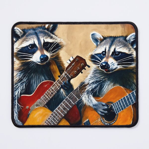 Item preview, Raccoons and guitars designed and sold by Artbellachi.