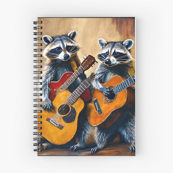 Item preview, Raccoons and guitars designed and sold by Artbellachi.