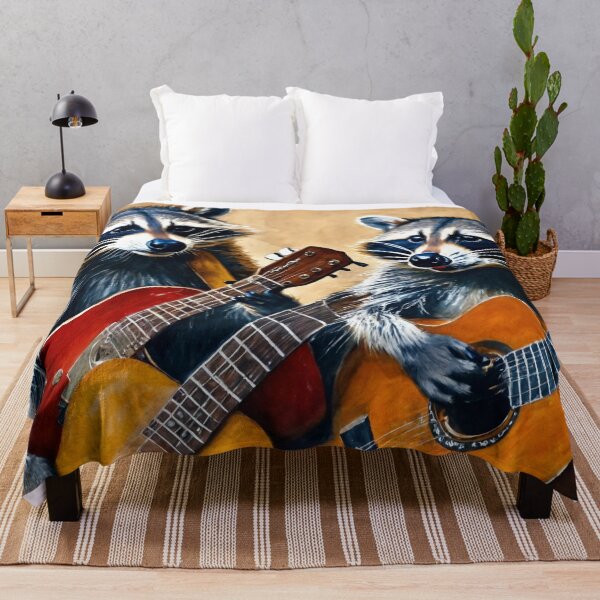 Item preview, Raccoons and guitars designed and sold by Artbellachi.