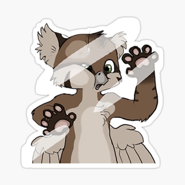 Screen Splat Gryphon Sticker