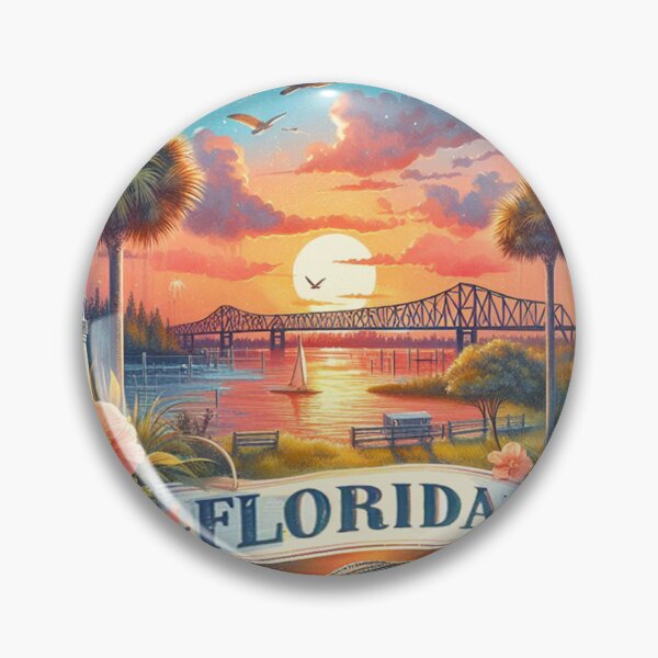 Item preview, Florida State Park United States Watercolor Sunset designed and sold by ryanapples2.