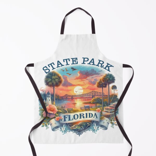 Artikelvorschau, Florida State Park Vereinigte Staaten Aquarell Sonnenuntergang entworfen und verkauft von ryanapples2.