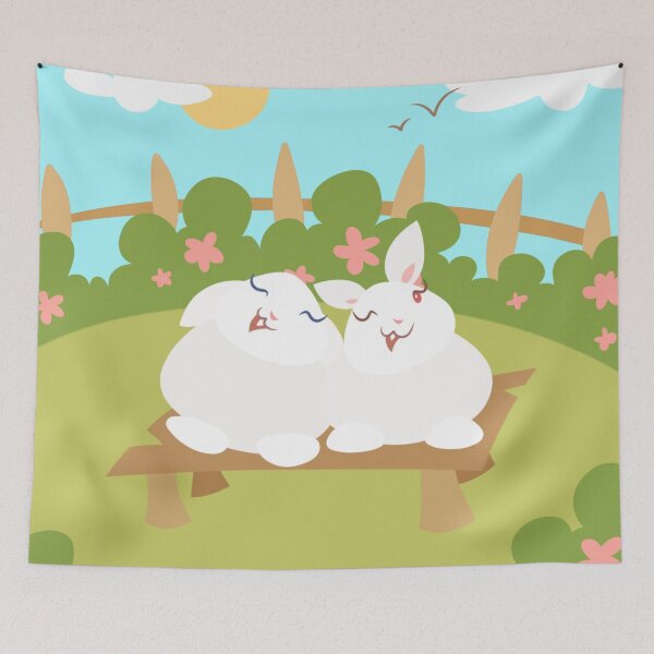Item preview, Bunnies: Sunny Day designed and sold by Kyna Arts.