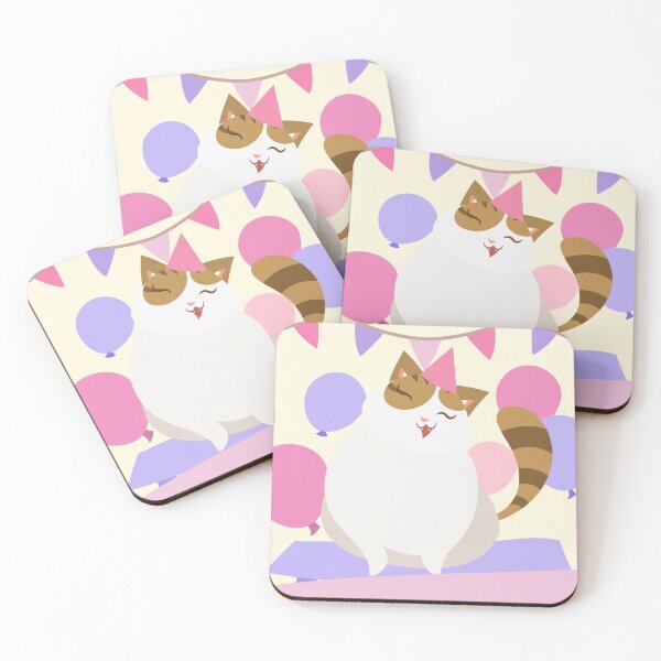 Item preview, Cat: Birthday Pawty  designed and sold by Kyna Arts.