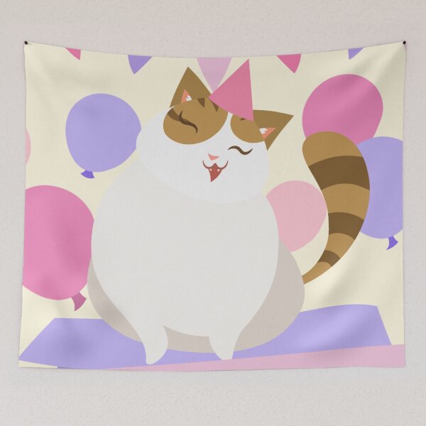 Item preview, Cat: Birthday Pawty  designed and sold by Kyna Arts.