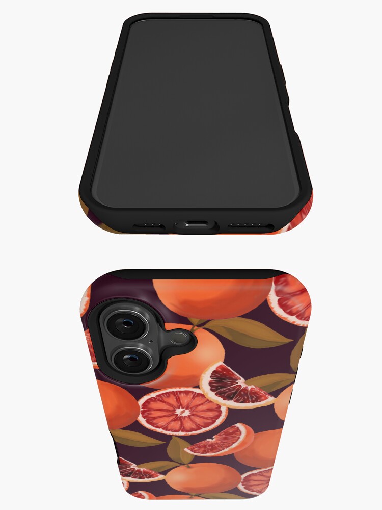 Thumbnail 3 of 4, iPhone Case, Blood Oranges Pattern designed and sold by erinncapko.