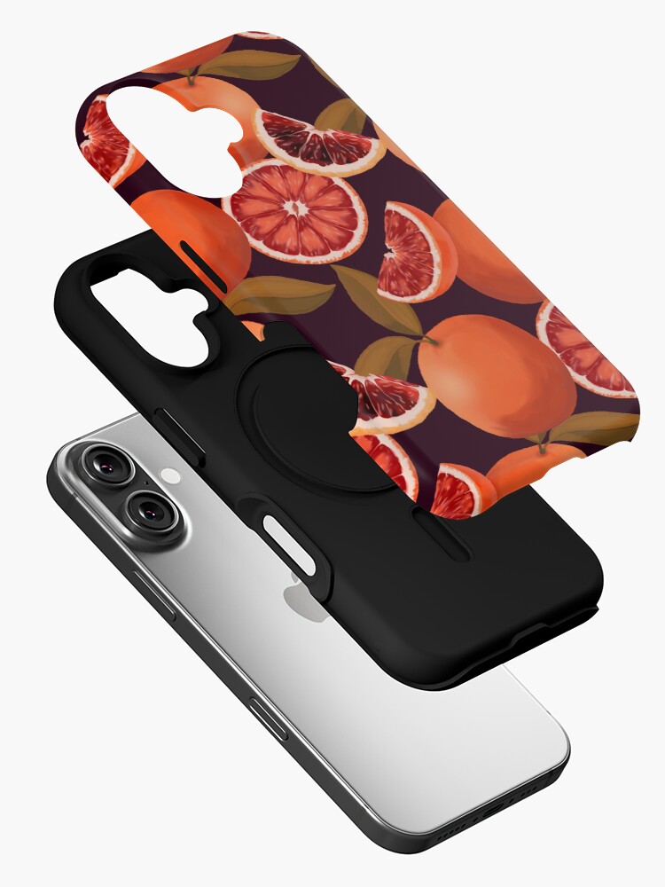 Thumbnail 2 of 4, iPhone Case, Blood Oranges Pattern designed and sold by erinncapko.