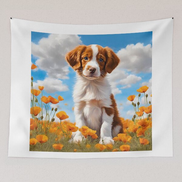 Item preview, California Poppy Brittany Spaniel Puppy designed and sold by Fredster1966.