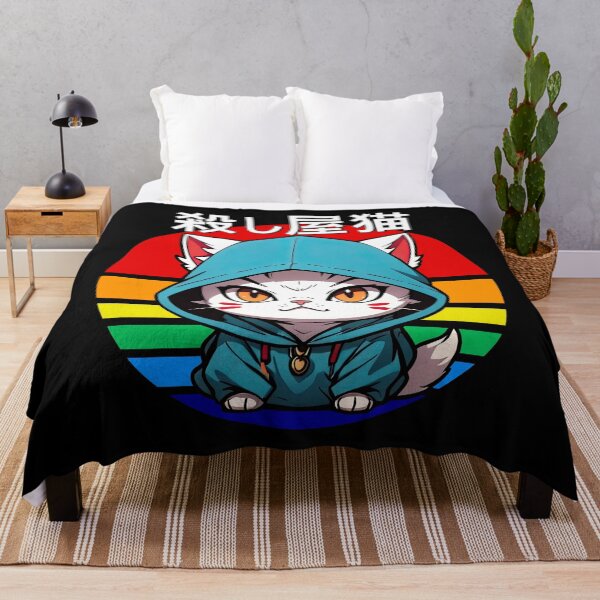 Item preview, Assassin Cat, Neko, Anime, Cartoon, Japanese, Funny Cat designed and sold by Porcupine Tees ⭐⭐⭐⭐⭐.