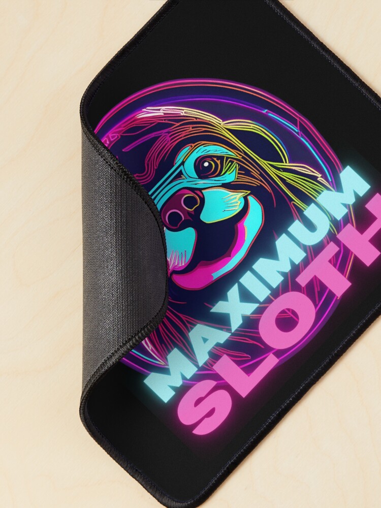 Thumbnail 2 of 5, Mouse Pad, Maximum Sloth designed and sold by pUNKnown.