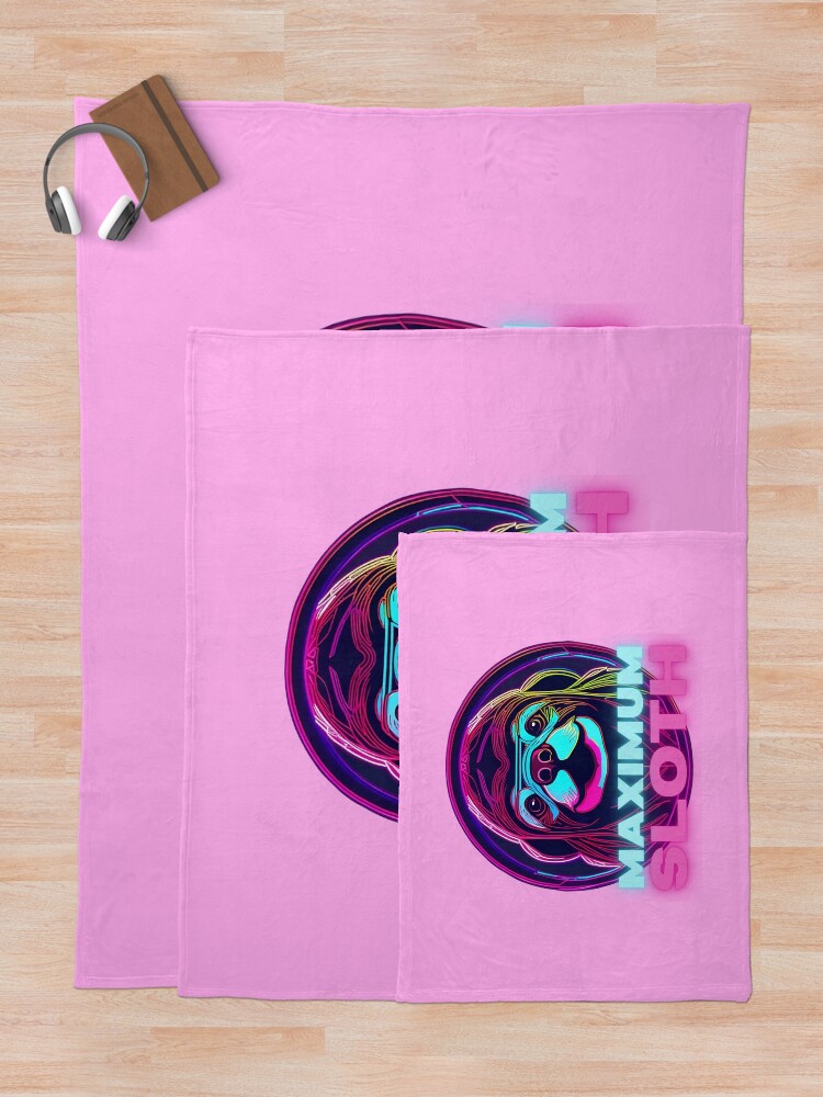 Thumbnail 5 of 6, Throw Blanket, Maximum Sloth designed and sold by pUNKnown.