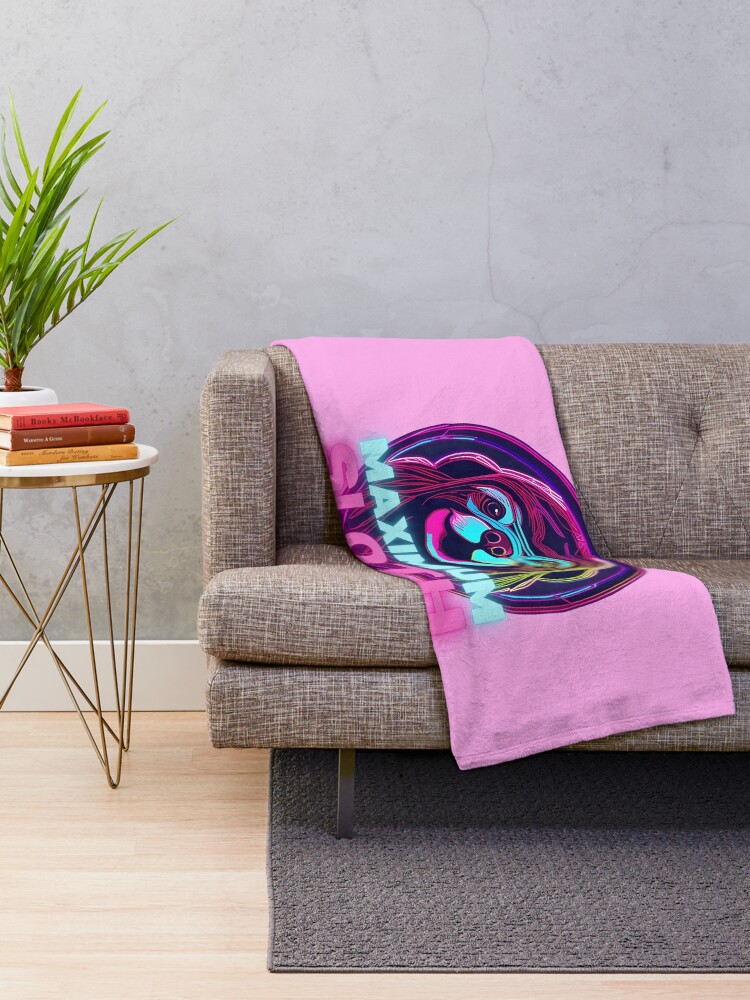 Thumbnail 2 of 6, Throw Blanket, Maximum Sloth designed and sold by pUNKnown.