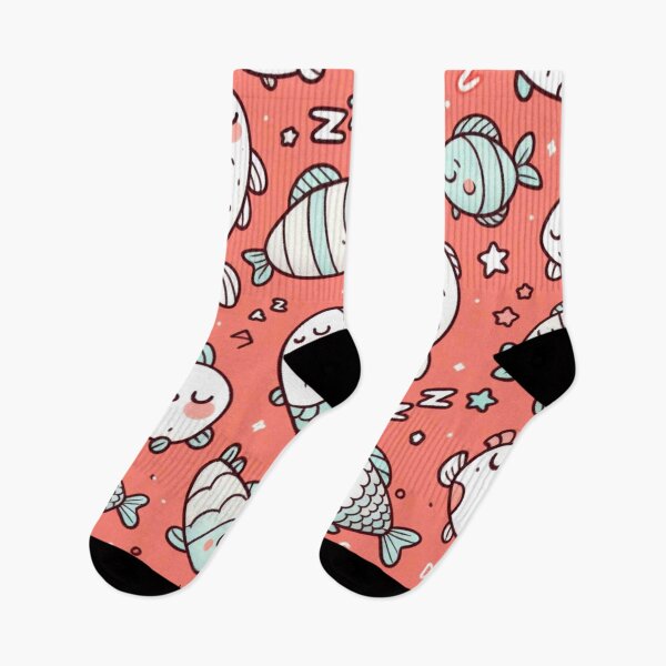 Item preview, Fish doodle pattern designed and sold by Thedigital91.