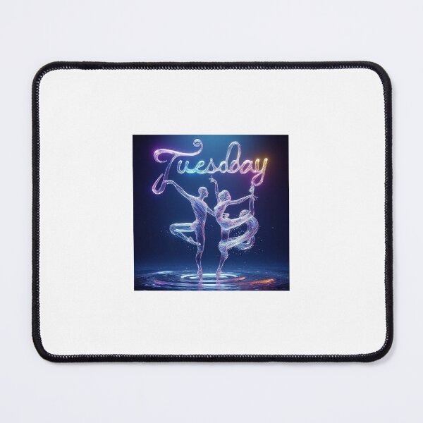 Item preview, 2 couples dancing shaping the word tuesday designed and sold by ikonicgallery.
