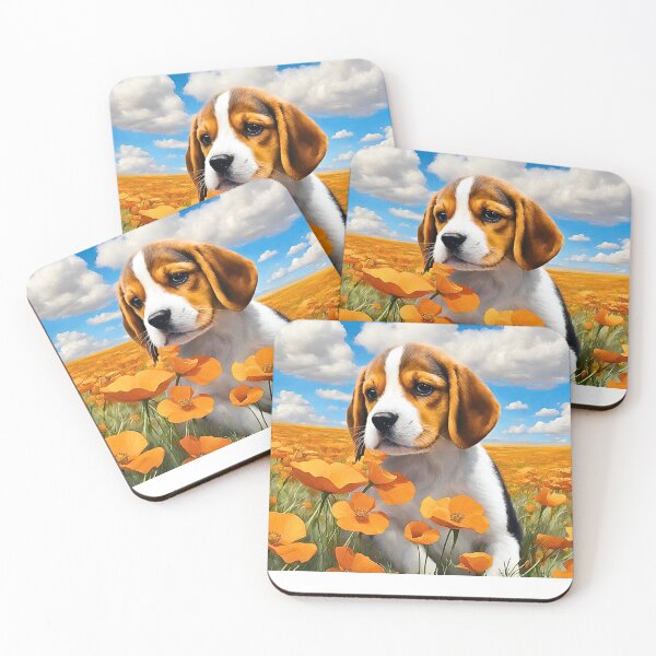 Item preview, California Poppy Beagle Puppy designed and sold by Fredster1966.