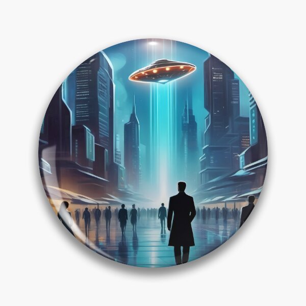 Item preview, Alien Invasion, UFO, Futuristic City, Sci Fi Collection! designed and sold by lonelymoony.