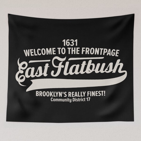 Item preview, New York Brooklyn - East Flatbush Brooklyn Lettering - East Flatbush Logo designed and sold by Boogosh.