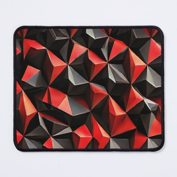 Item preview, Red and Black Polygon Pattern designed and sold by OpeliaSol.