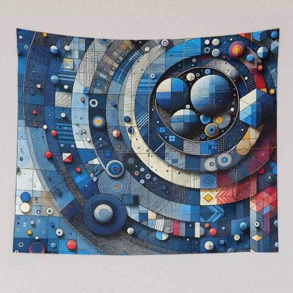 Item preview, Abstract Geometric Cosmos Tapestry designed and sold by PillowTalkyZone.