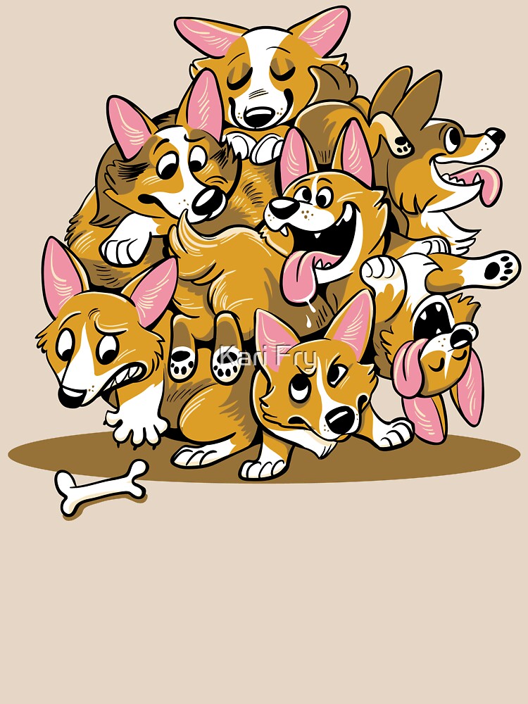 Corgi Cluster by misskari