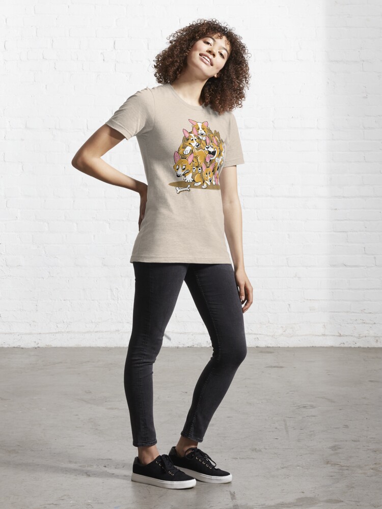 Alternate view of Corgi Cluster Essential T-Shirt