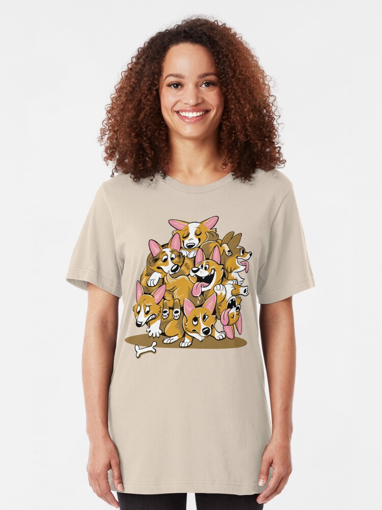 corgi in space shirt